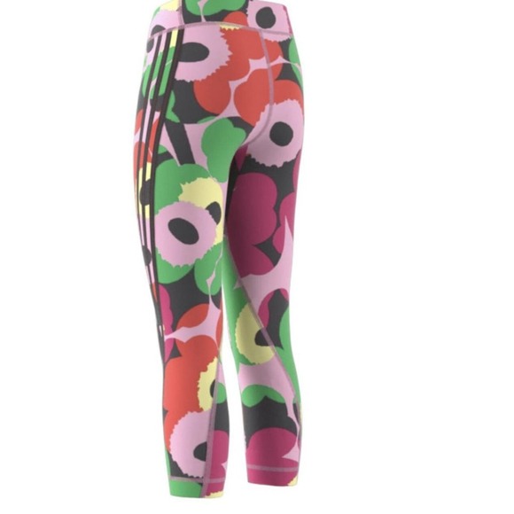 NWT Adidas Girl's Adidas x Marimekko Believe This Aeroready Leggings Size Small - Picture 3 of 13